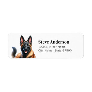 Belgian Malinois Return Address Labels