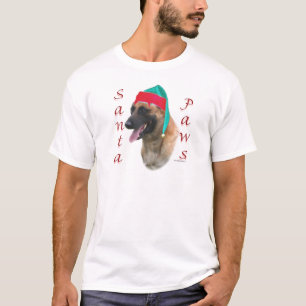 Belgian Malinois Santa Paws;Santa Belgian Malinois T-Shirt