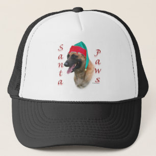Belgian Malinois Santa Paws;Santa Belgian Malinois Trucker Hat