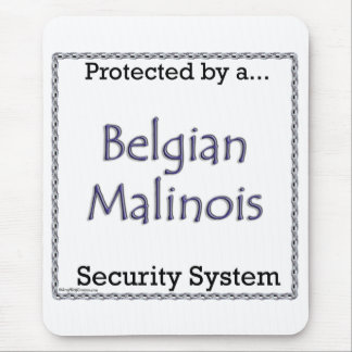 Belgian Malinois Security System Mouse Pad