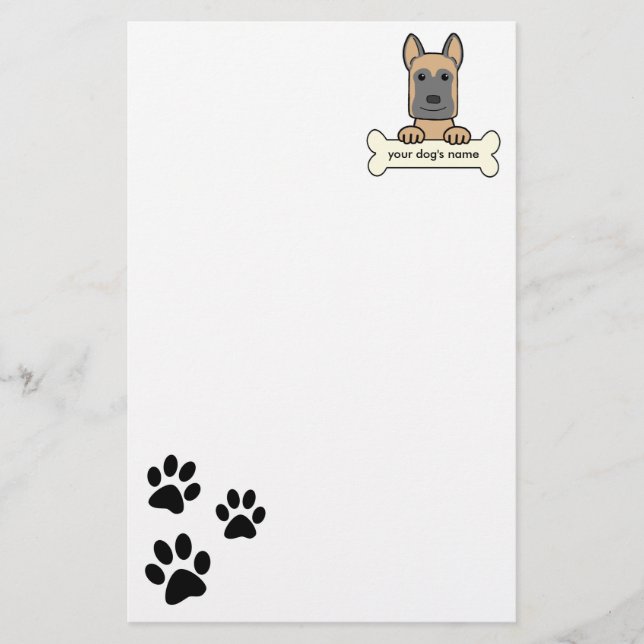 Belgian Malinois Stationery (Front)