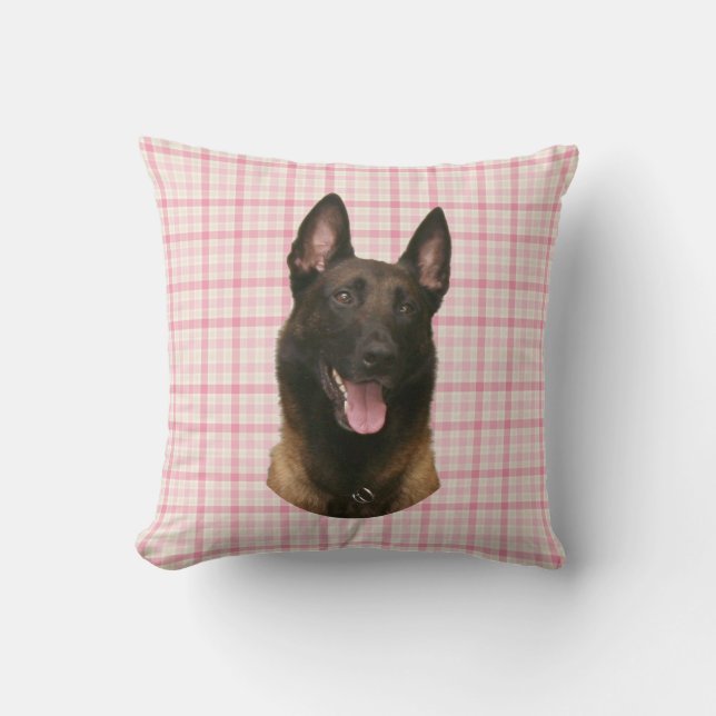 belgian malinois throw pillow (Front)