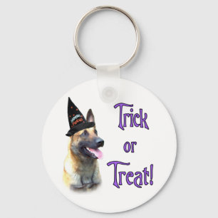 Belgian Malinois Trick Keychain