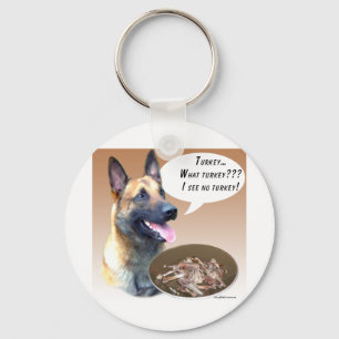 Belgian Malinois Turkey Keychain