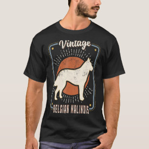 Belgian Malinois Vintage Retro Classic Dog Love T-Shirt