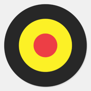 Belgian Mod Round Sticker