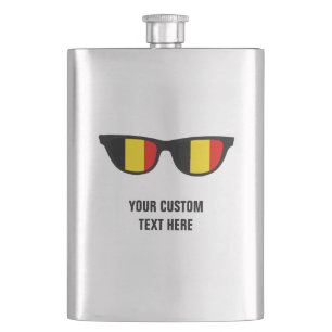 Belgian Shades custom flask