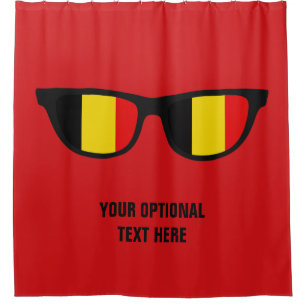 Belgian Shades custom shower curtain