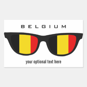 Belgian Shades custom stickers