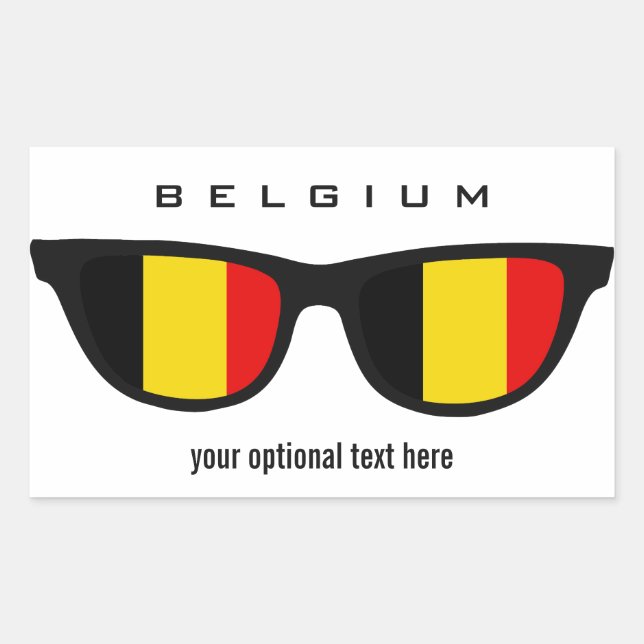 Belgian Shades custom stickers (Front)