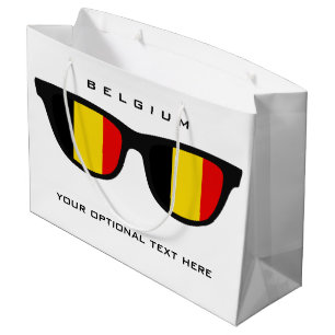 Belgian Shades custom text & colour gift bag