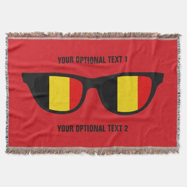 Belgian Shades custom throw blanket (Front)