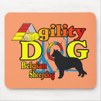 Belgian Sheepdog Agility Shirts Gifts Mouse Pad