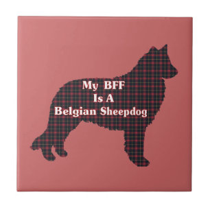 Belgian Sheepdog BFF Tile