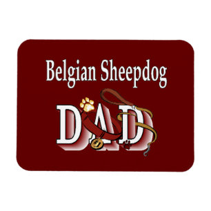 Belgian Sheepdog Dad Magnet
