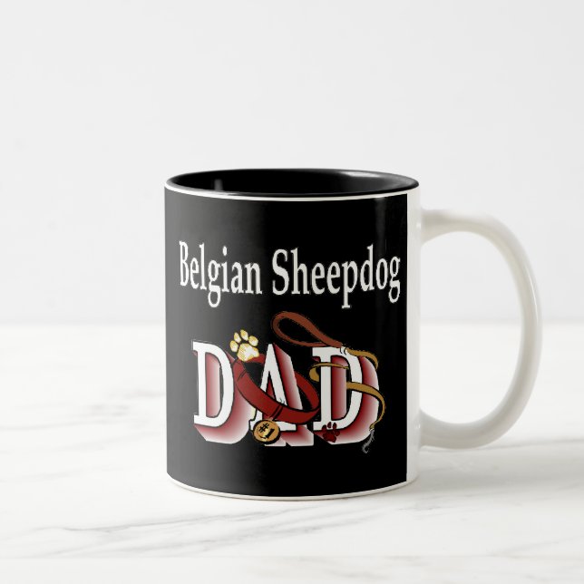 Belgian Sheepdog Dad Mug (Right)