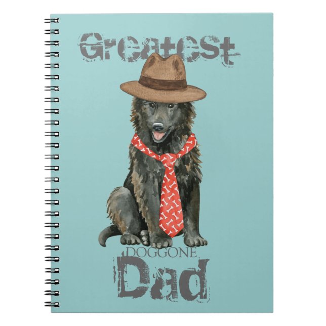 Belgian Sheepdog Dad Notebook (Front)