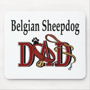 Belgian Sheepdog Groenendael Dad Gifts Mouse Pad