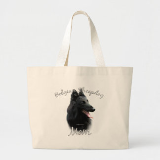 Belgian Sheepdog Mom 2 Large Tote Bag