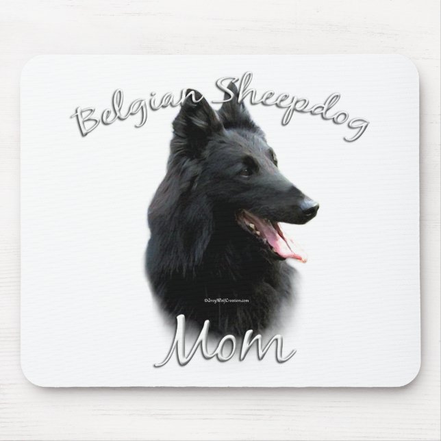 Belgian Sheepdog Mom 2 Mouse Pad (Front)