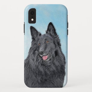 Belgian Sheepdog Painting - Cute Original Dog Art iPhone XR Case