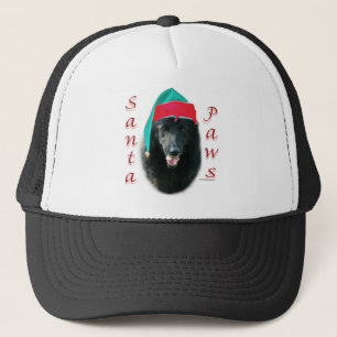 Belgian Sheepdog Santa Paws Trucker Hat