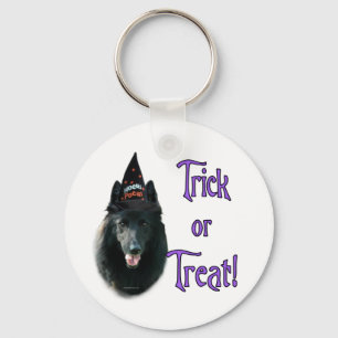 Belgian Sheepdog Trick Keychain