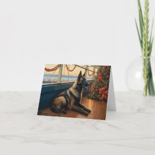 Belgian Shepherd Christmas Cruise: Pawsome Holiday Card