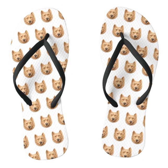 Belgian Shepherd Dog 3D Inspired Flip Flops (Footbed)