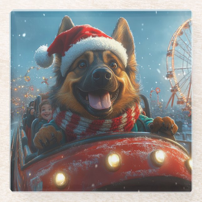 Belgian Shepherd Dog Roller Coaster Christmas (Front)