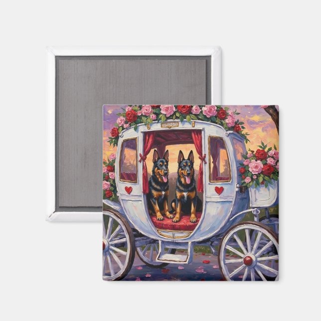 Belgian Shepherd Dog Valentine's Day Magnet (Front/Back)