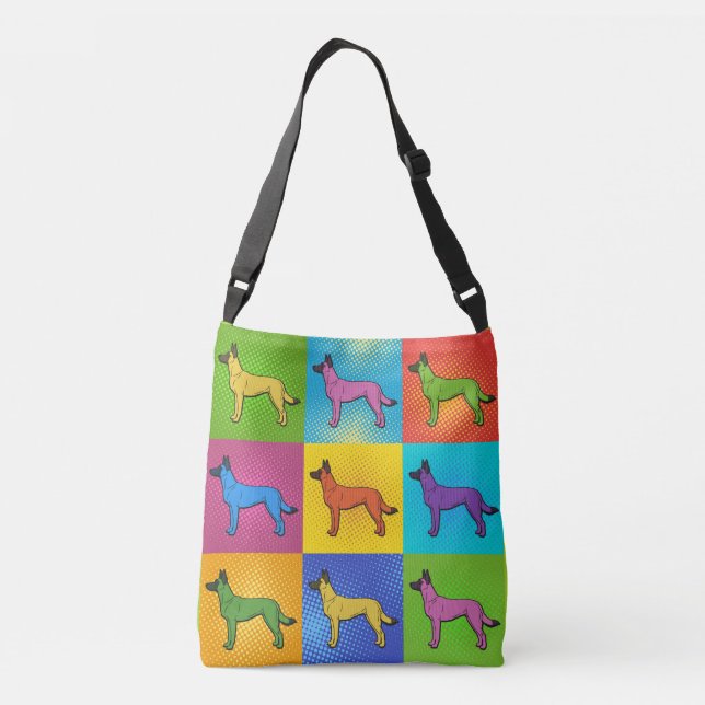 Belgian shepherd - Malinois Crossbody Bag (Back)