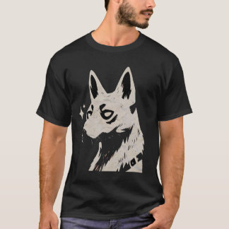 Belgian Shepherd Silhouette Pet Belgian Malinois D T-Shirt