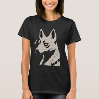 Belgian Shepherd Silhouette Pet Belgian Malinois D T-Shirt