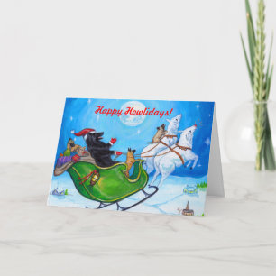 Belgian Shepherd Tervuren Sheepdog Xmas Notecard
