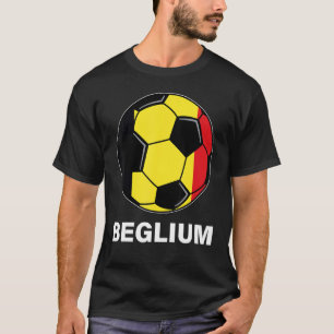Belgian Soccer Team Supporter Belgium Flag Soccer T-Shirt