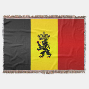 Belgian State Ensign Throw Blanket