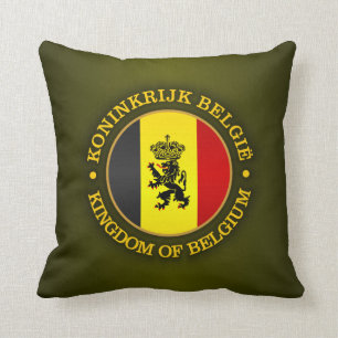 Belgian State Ensign Throw Pillow