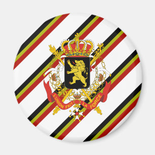Belgian stripes flag magnet