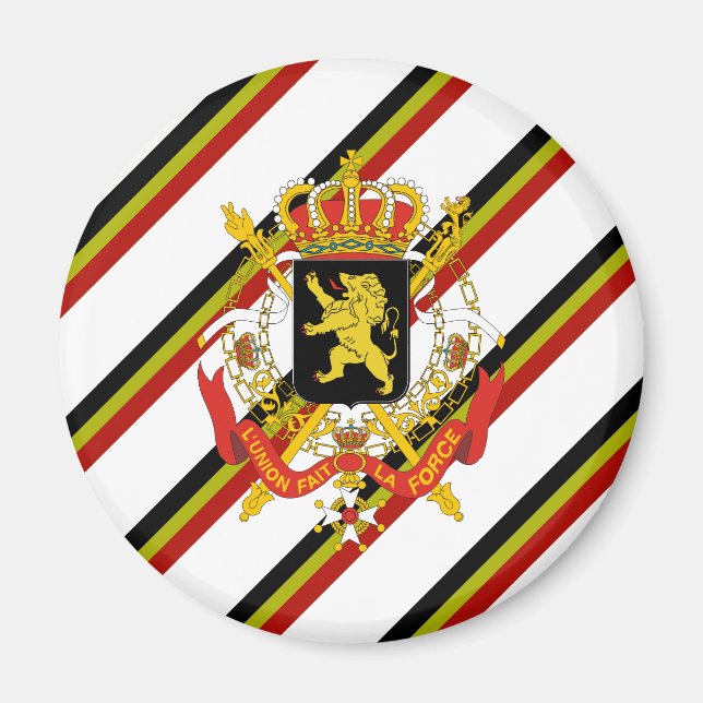 Belgian stripes flag magnet (Front)