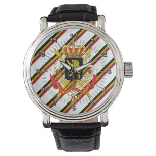 Belgian stripes flag watch
