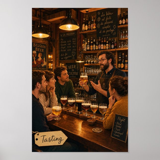 Belgian Tavern Tasting Gathering Poster (Front)