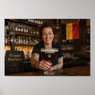 Belgian Tavern Toast by the Barmaid Poster