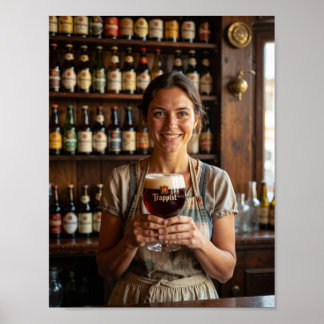 Belgian Tavern Warmth and Welcome Poster