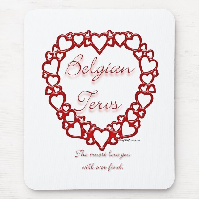 Belgian Terv True Love Mouse Pad (Front)