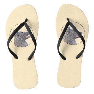 Belgian Tervuren 2 Painting - Original Dog Art Flip Flops
