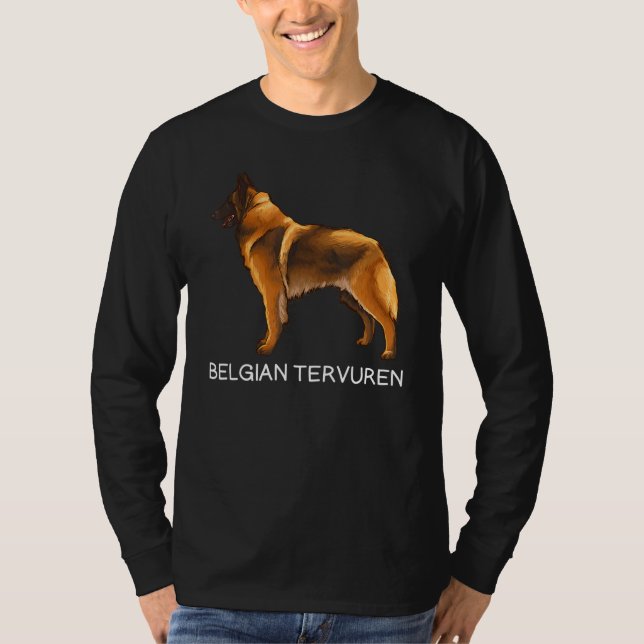 Belgian Tervuren Crazy Dog T-Shirt (Front)