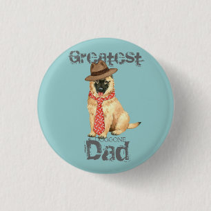 Belgian Tervuren Dad 1 Inch Round Button