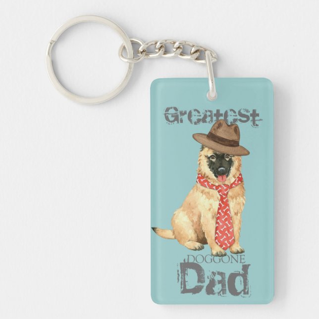 Belgian Tervuren Dad Keychain (Front)