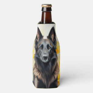 Belgian Tervuren Dog Lover and Poppies Bottle Cooler
